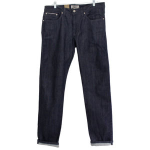 Naked & Famous Denim Dark Weird Guy Indigo Selvedge Jeans NEW NWT